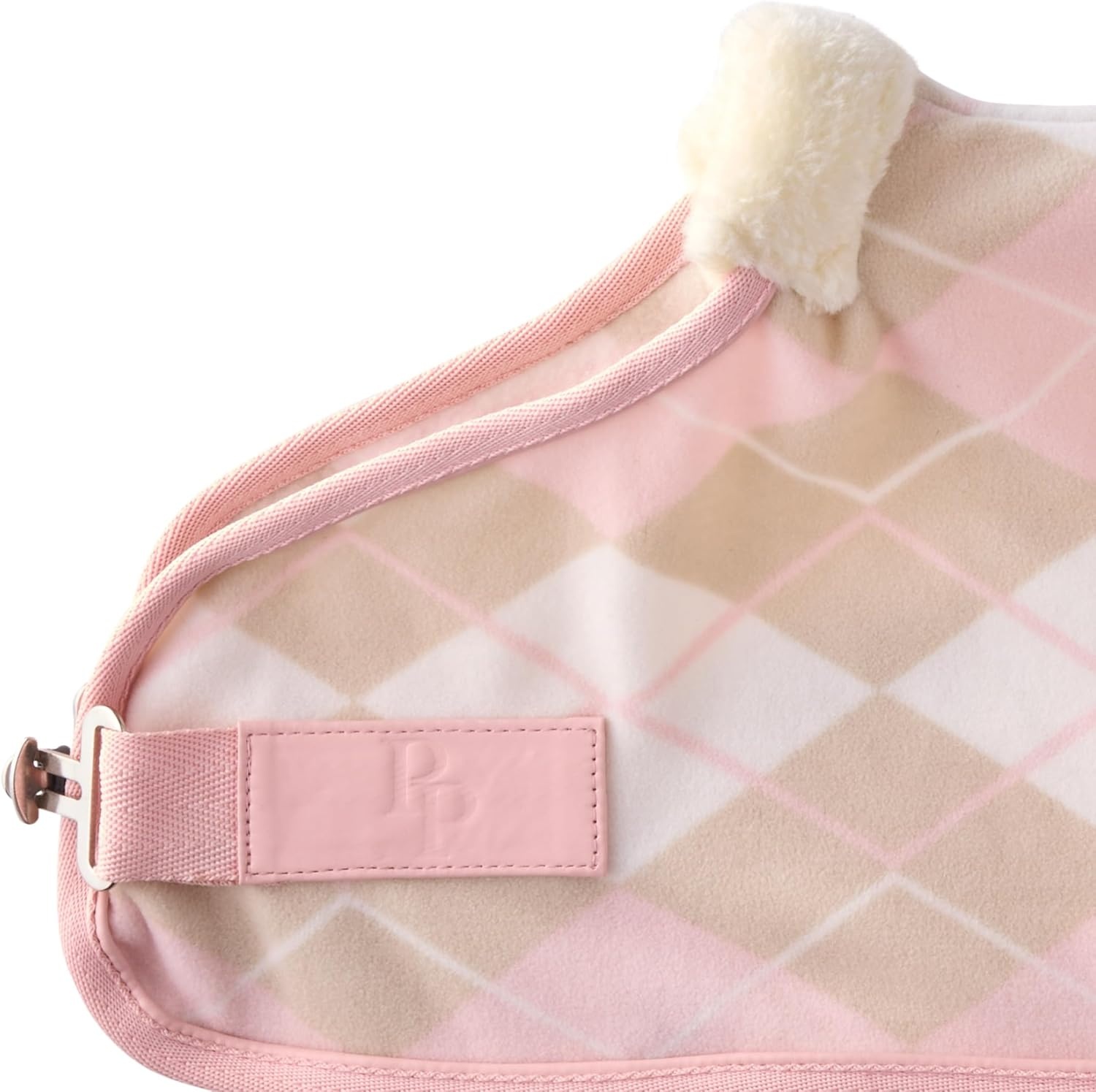 image:imagePet Passion Preston II The Polar Fleece Coat Recycled Polar Fleece Warm Dog Jacket for Cold Weather for Small Medium Large Dogs Black XLarge 5580 lbsPink Argyle