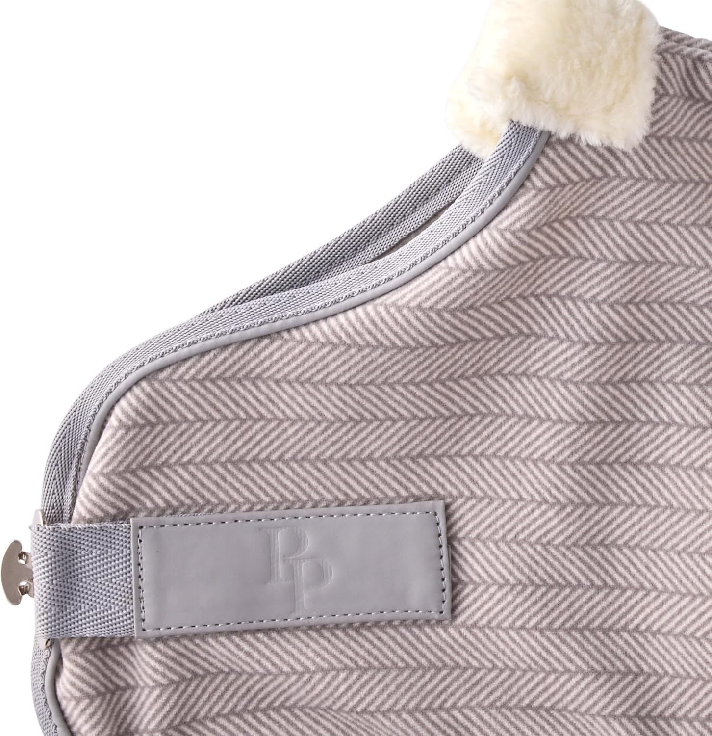 image:imagePet Passion Preston II The Polar Fleece Coat Recycled Polar Fleece Warm Dog Jacket for Cold Weather for Small Medium Large Dogs Black XLarge 5580 lbsDove Gray Herringbone