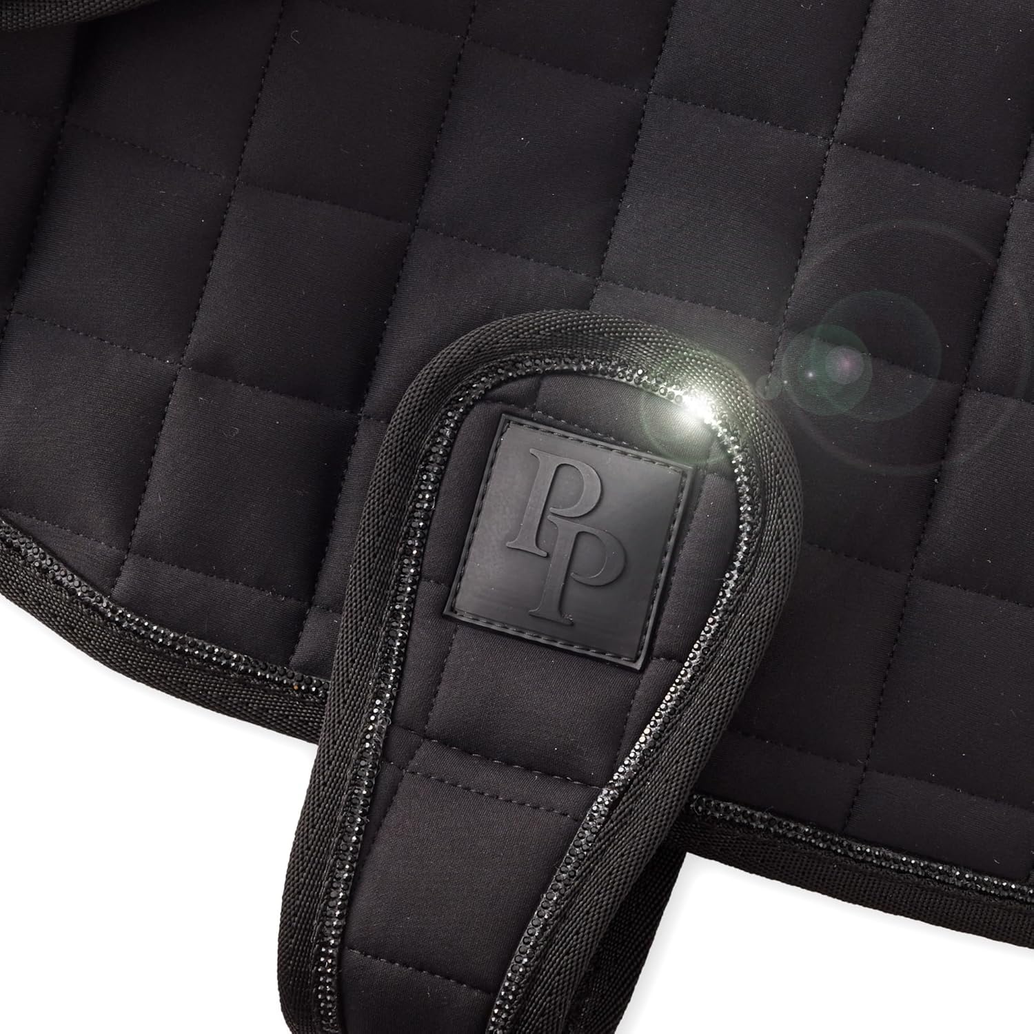 image:imagePet Passion Quilted Dog Coat Pet Jacket with Crystal Bling for Small Medium and Large Dogs Black LargeBlack Bling