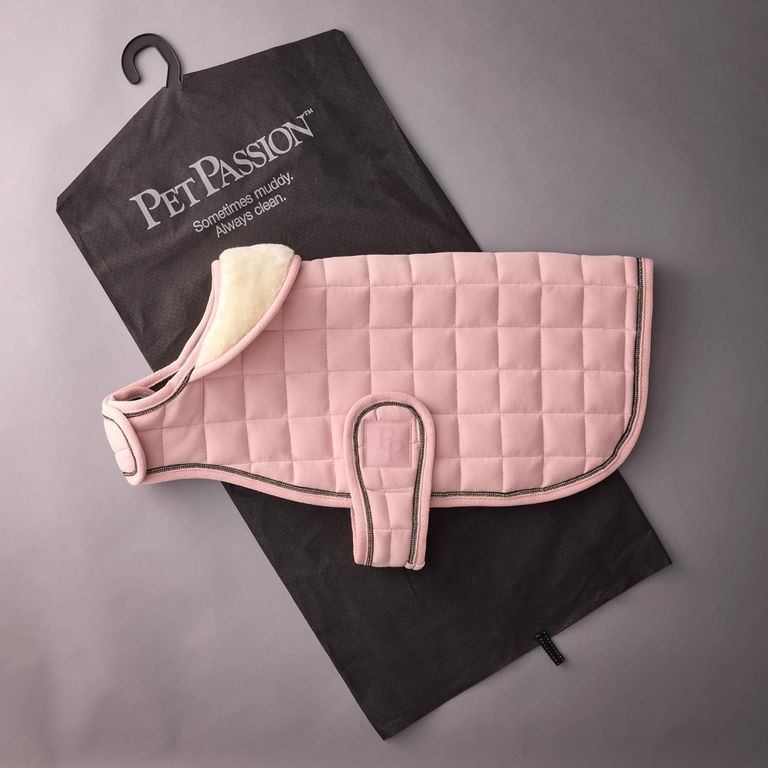 image:imagePet Passion Quilted Dog Coat Pet Jacket with Crystal Bling for Small Medium and Large Dogs Black LargeBlush