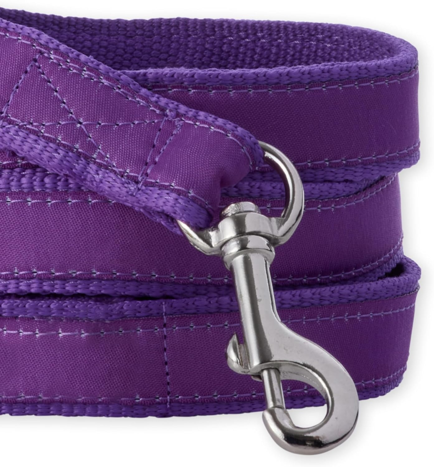 image:imagePet Passion Recycled Ribbon Dog Leash 7 Ft for All Pet Breeds Black One SizePurple