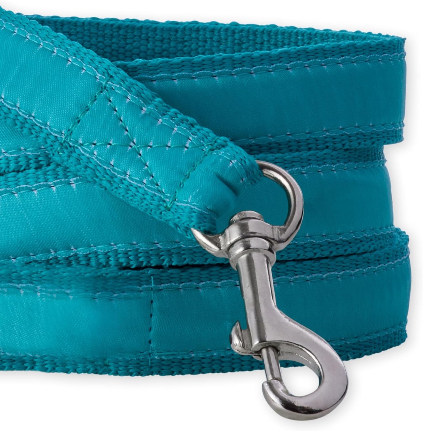 image:imagePet Passion Recycled Ribbon Dog Leash 7 Ft for All Pet Breeds Black One SizeTurquoise