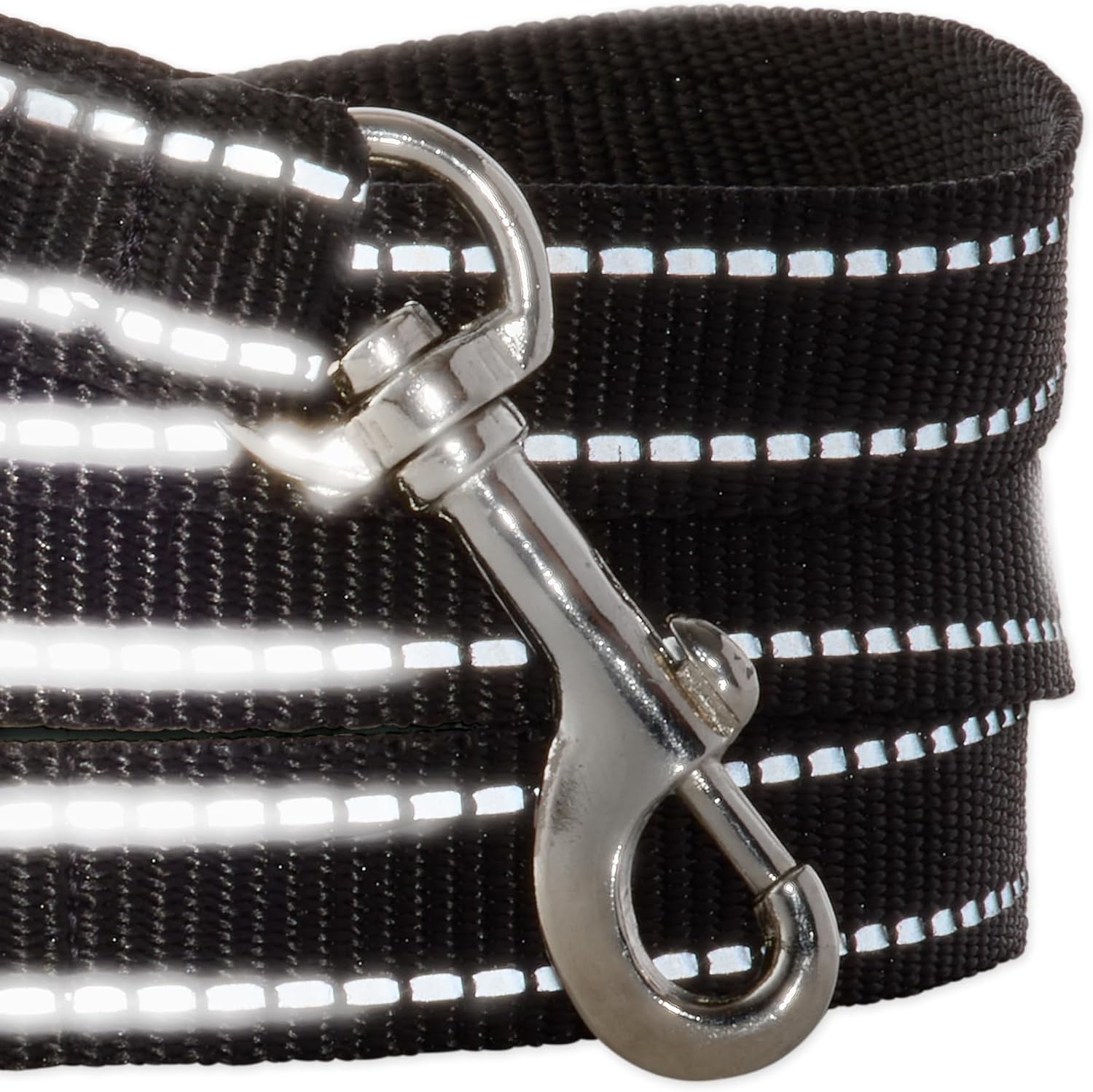 image:imagePet Passion Reflective Durable Dog Leash 7 Ft for All Pet Breeds Black One SizeBLACK