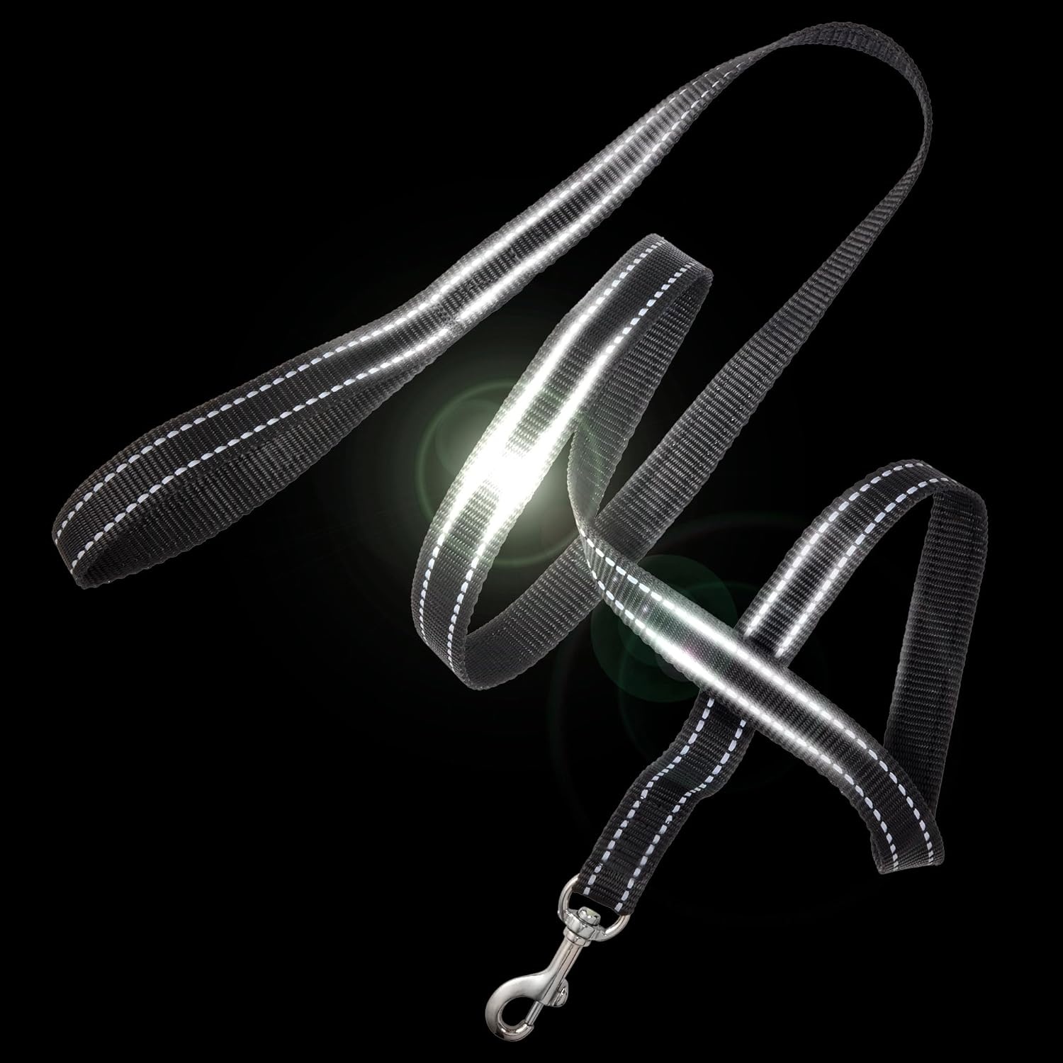 image:imagePet Passion Reflective Durable Dog Leash 7 Ft for All Pet Breeds Black One SizeBLACK