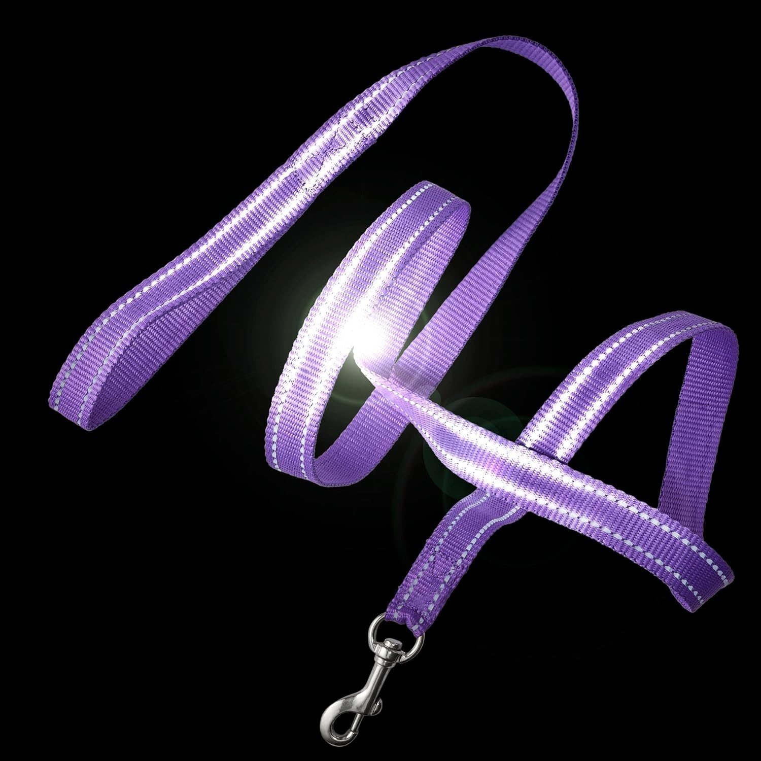 image:imagePet Passion Reflective Durable Dog Leash 7 Ft for All Pet Breeds Black One SizePurple
