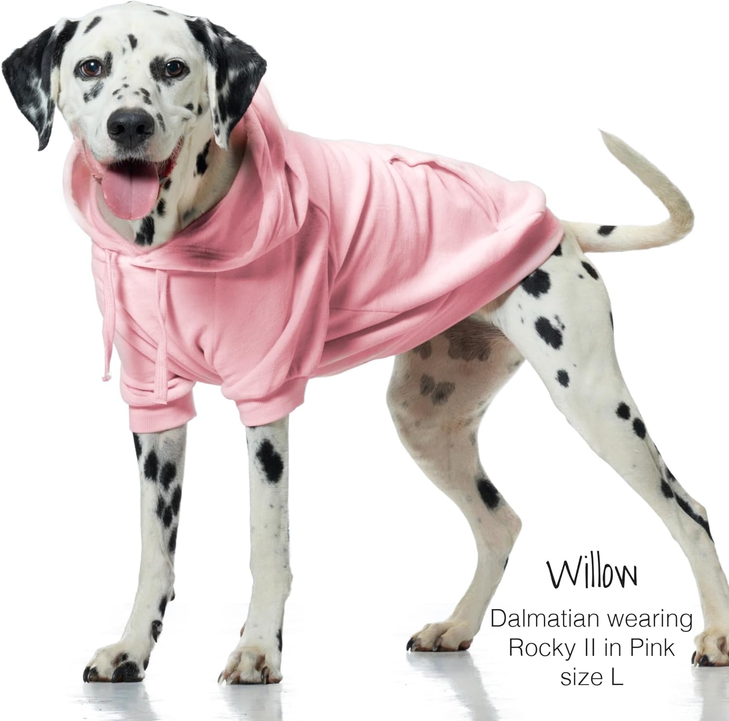 image:imagePet Passion Rocky II The Extra Comfy Hoodie Organic Cotton and Recycled Poly Dog Hoodie Pet Coat Sweater for Small Medium Large Dogs Black Sand Plaid SmallPink