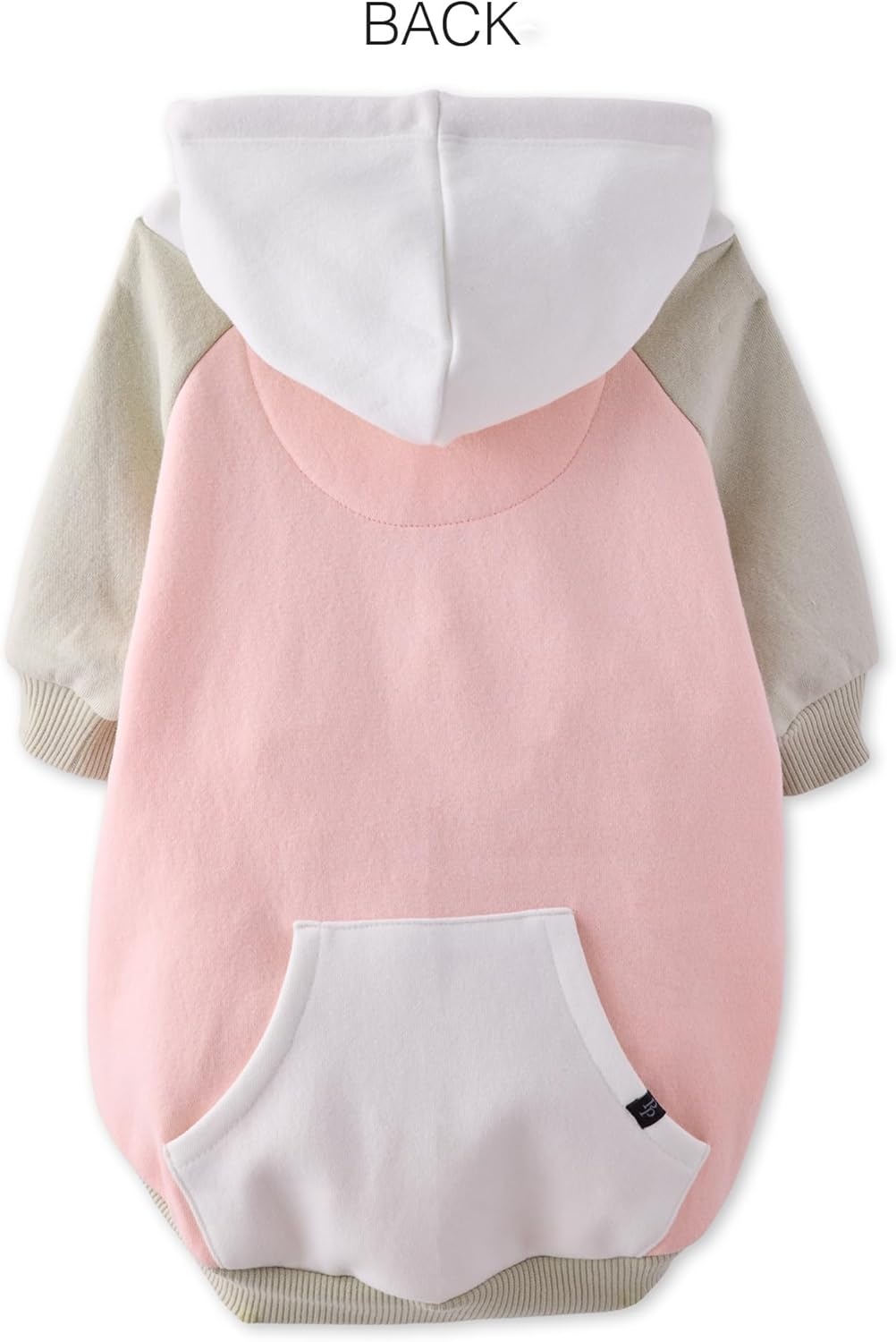 image:imagePet Passion Rocky II The Extra Comfy Hoodie Organic Cotton and Recycled Poly Dog Hoodie Pet Coat Sweater for Small Medium Large Dogs Black Sand Plaid SmallPink Color Block