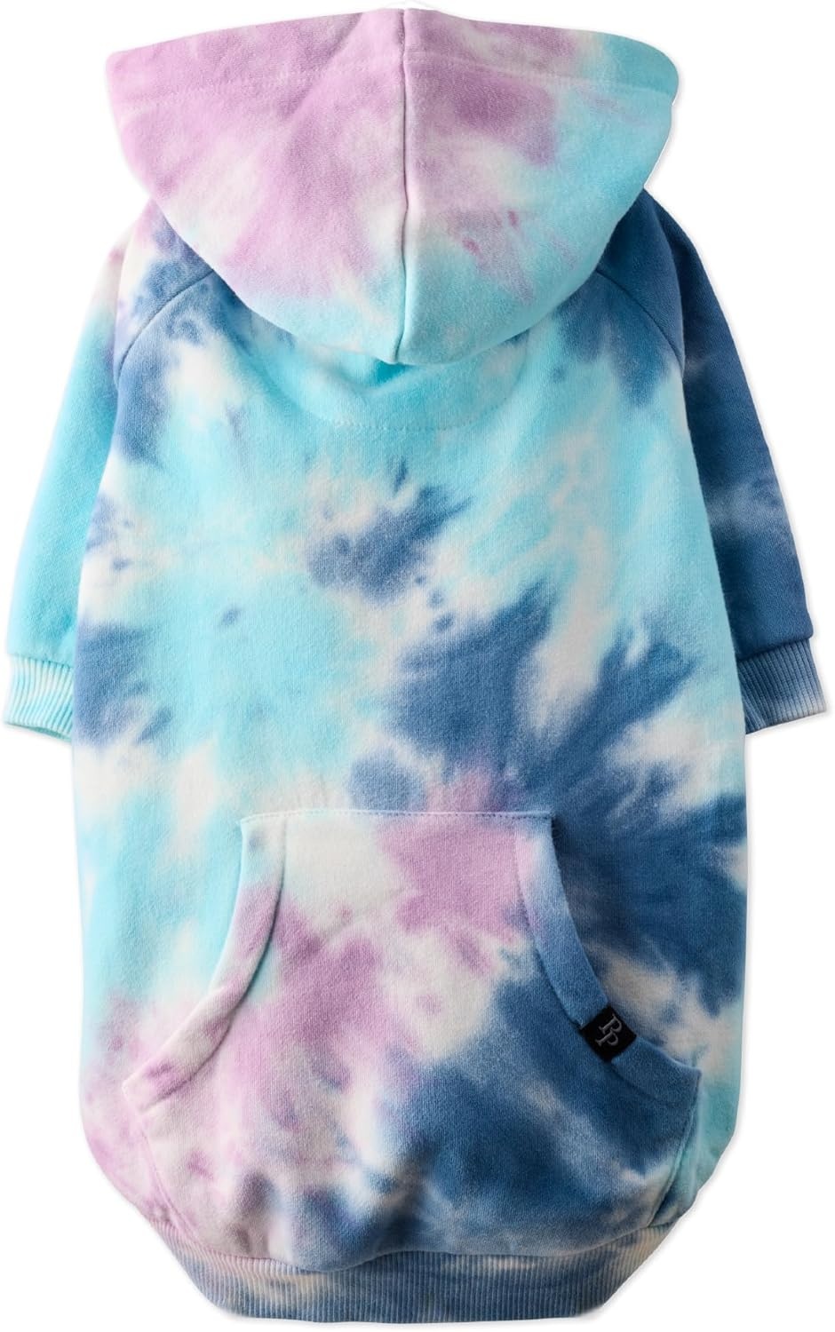 image:imagePet Passion Rocky II The Extra Comfy Hoodie Organic Cotton and Recycled Poly Dog Hoodie Pet Coat Sweater for Small Medium Large Dogs Black Sand Plaid SmallPurple Tie Dye