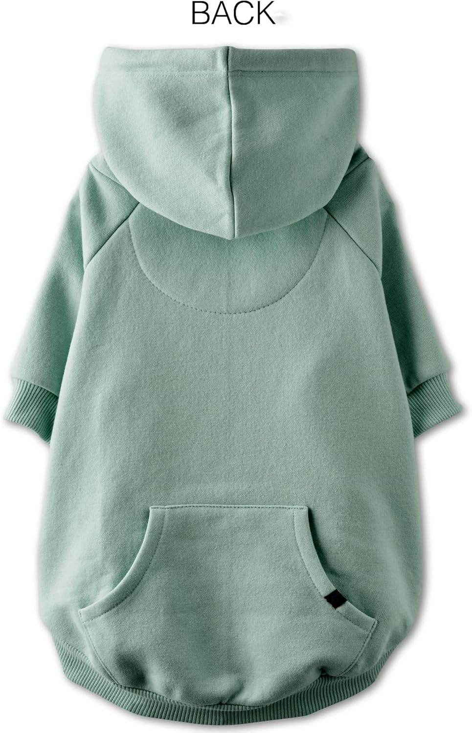 image:imagePet Passion Rocky II The Extra Comfy Hoodie Organic Cotton and Recycled Poly Dog Hoodie Pet Coat Sweater for Small Medium Large Dogs Black Sand Plaid SmallSage