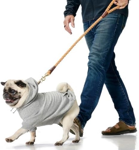 image:imagePet Passion Rocky II The Extra Comfy Hoodie Organic Cotton and Recycled Poly Dog Hoodie Pet Coat Sweater for Small Medium Large Dogs Black Sand Plaid SmallPink Half Camo