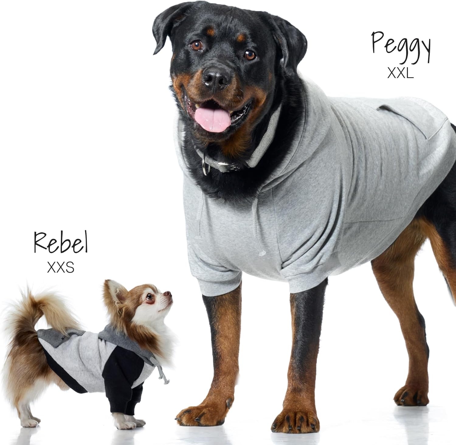 image:imagePet Passion Rocky II The Extra Comfy Hoodie Organic Cotton and Recycled Poly Dog Hoodie Pet Coat Sweater for Small Medium Large Dogs Black Sand Plaid SmallNavy Color Block
