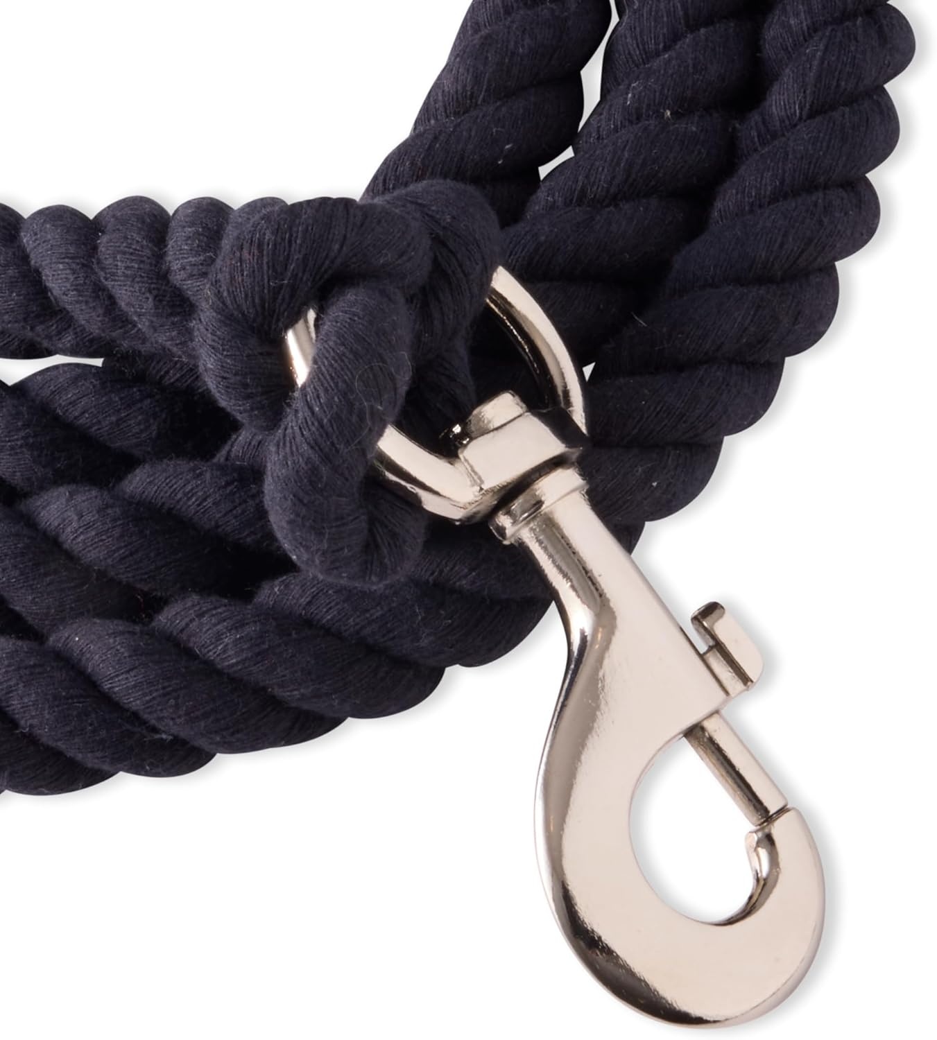 image:imagePet Passion Tucker II The Heavy Duty 6 ft Twisted Rope Cotton Durable Leashes Dogs Black One SizeBlack