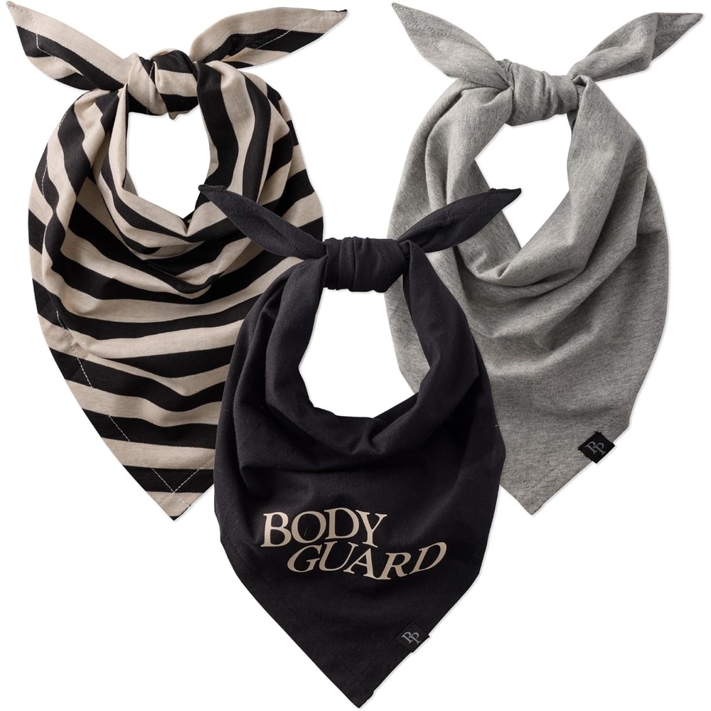 image:imagePet Passion Bandit The PET Bandana 100 Organic Cotton Pet Bandanas Clothes for Small Medium Large Dogs 2Pack Candy Corn XSmallSmall1Pack Black Sand