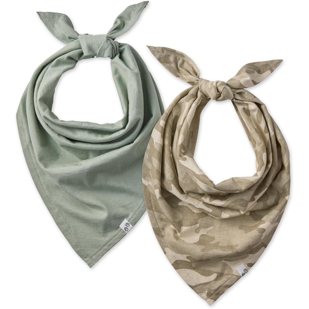 image:imagePet Passion Bandit The PET Bandana 100 Organic Cotton Pet Bandanas Clothes for Small Medium Large Dogs 2Pack Candy Corn XSmallSmall2Pack Sand Camo