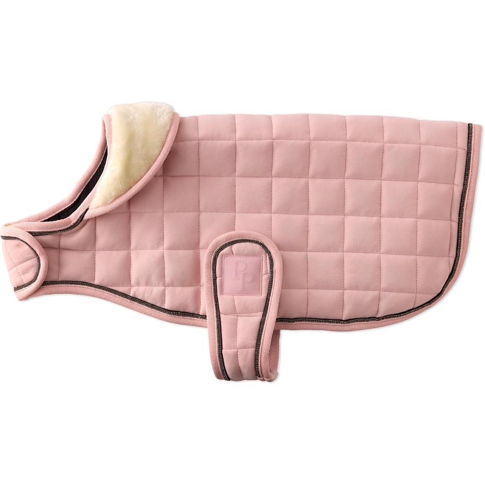 image:imagePet Passion Quilted Dog Coat Pet Jacket with Crystal Bling for Small Medium and Large Dogs Black LargeBlush