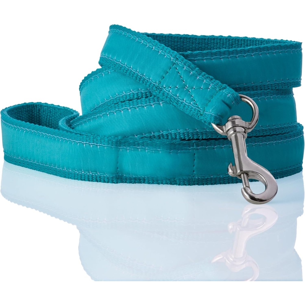 image:imagePet Passion Recycled Ribbon Dog Leash 7 Ft for All Pet Breeds Black One SizeTurquoise