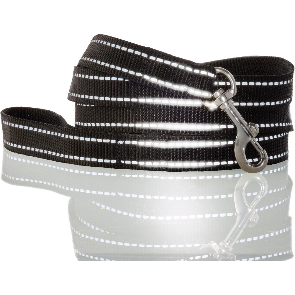image:imagePet Passion Reflective Durable Dog Leash 7 Ft for All Pet Breeds Black One SizeBLACK