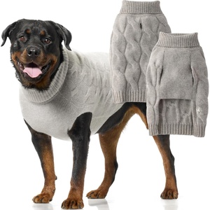 image:imageGable  The Cable Knit Sweater Cashmere Wool Pet Pullover for Small Medium and Large Dogs Camel LargeCashmere Mist
