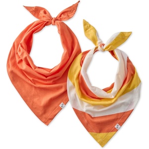 image:imagePet Passion Bandit  The PET Bandana 100 Organic Cotton Pet Bandanas Clothes for Small Medium Large Dogs 2Pack Candy Corn XSmallSmall2Pack Candy Corn