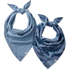 image:imagePet Passion Bandit  The PET Bandana 100 Organic Cotton Pet Bandanas Clothes for Small Medium Large Dogs 2Pack Candy Corn XSmallSmall2Pack Navy Camo