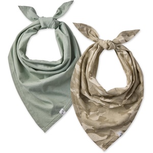 image:imagePet Passion Bandit  The PET Bandana 100 Organic Cotton Pet Bandanas Clothes for Small Medium Large Dogs 2Pack Candy Corn XSmallSmall2Pack Sand Camo