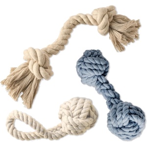 image:imagePet Passion Brady The Rope Tug Toy 3Pack Organic Cotton Dog Rope Pull Toys for All Pet Breeds Black Ombre One SizeSandy Chic