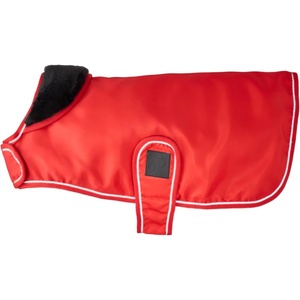image:imagePet Passion Breeze II  The Windbreaker Water Resistant Pet Raincoat Vegan Fur and Lined Pet Jacket for Small Medium Large Dogs Black Large 4060 lbsRed