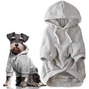 image:imagePet Passion Cooper II Organic Cotton Velour Dog Hoodie Pet Coat for Small Medium and Large Dogs Black XXSmall 47 lbsLight Heather Gray