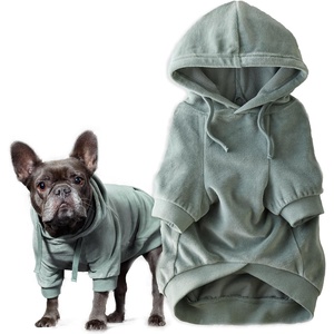image:imagePet Passion Cooper II Organic Cotton Velour Dog Hoodie Pet Coat for Small Medium and Large Dogs Black XXSmall 47 lbsSage
