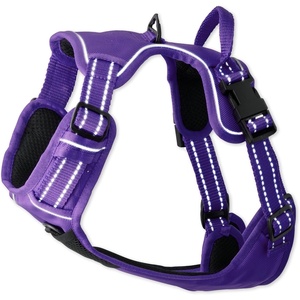 image:imagePet Passion MAX  THE Hardy Reflective Harness Black LargePURPLE