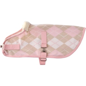 image:imagePet Passion Preston II  The Polar Fleece Coat Recycled Polar Fleece Warm Dog Jacket for Cold Weather for Small Medium Large Dogs Black XLarge 5580 lbsPink Argyle
