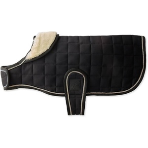 image:imagePet Passion Quilted Dog Coat Pet Jacket with Crystal Bling for Small Medium and Large Dogs Black LargeBlack