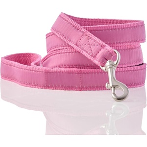 image:imagePet Passion Recycled Ribbon Dog Leash 7 Ft for All Pet Breeds Black One SizeHot Pink