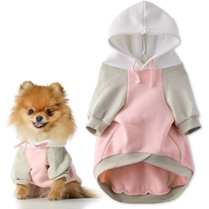 image:imagePet Passion Rocky II  The Extra Comfy Hoodie Organic Cotton and Recycled Poly Dog Hoodie Pet Coat Sweater for Small Medium Large Dogs Black Sand Plaid SmallPink Color Block
