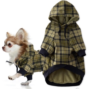 image:imagePet Passion Rocky II  The Extra Comfy Hoodie Organic Cotton and Recycled Poly Dog Hoodie Pet Coat Sweater for Small Medium Large Dogs Black Sand Plaid SmallOlive Chesterfield Plaid