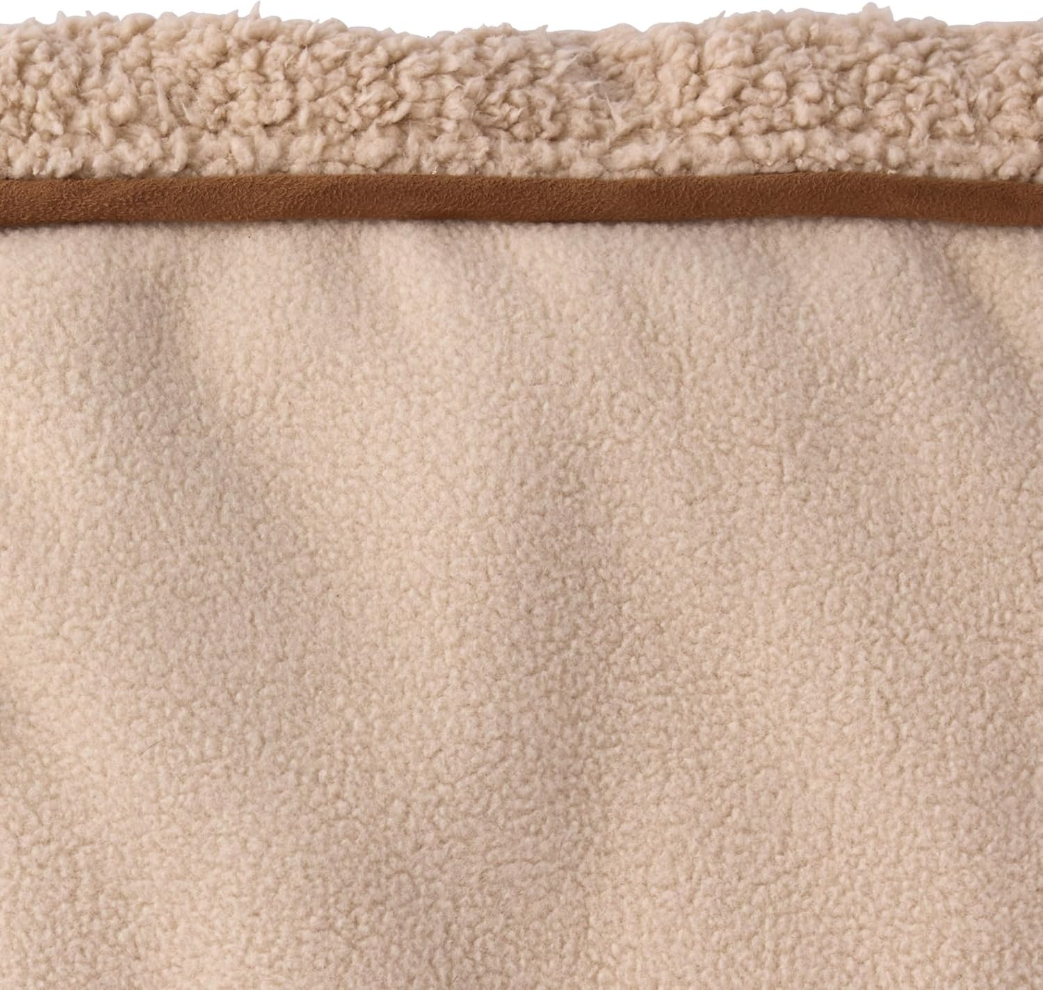 image:imagePet Passion Aspen The Cozy Sherpa Vegan Shearling Pet Jacket Sweater for Small Medium and Large Dogs Olive Large 4060 lbsCamel