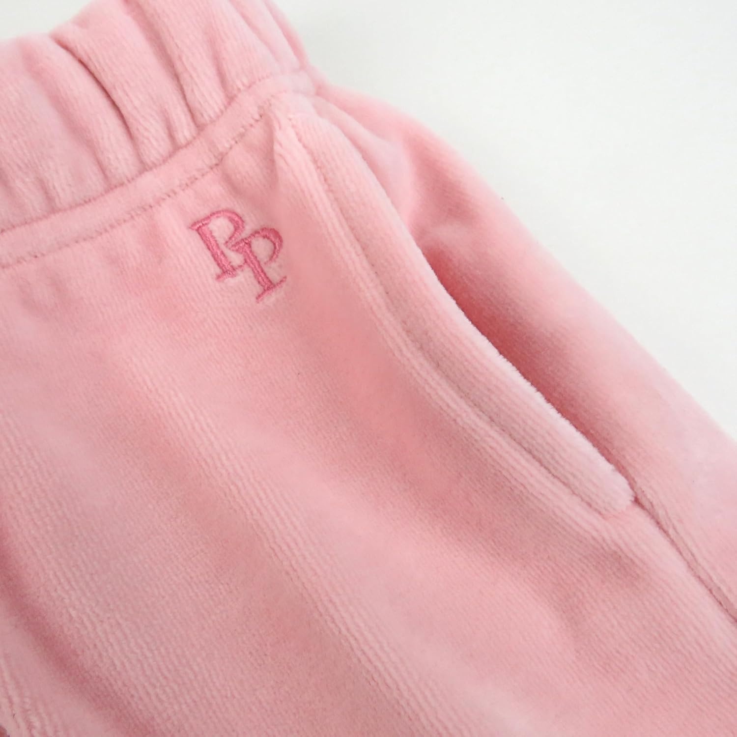 image:imagepet Passion Cooper II People Packs The Plush Organic Cotton Velour Sweatsuit 2Piece Top Pants Set Baby and ToddlerPink