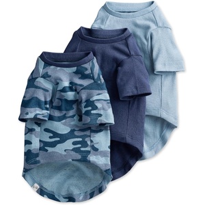 image:imagePet Passion Toby 3Pack 100 Organic Cotton Dog Short Sleeve TShirt Pet Tees for All Breeds Gray Ombre XSmall 512 lbsNavy Camo