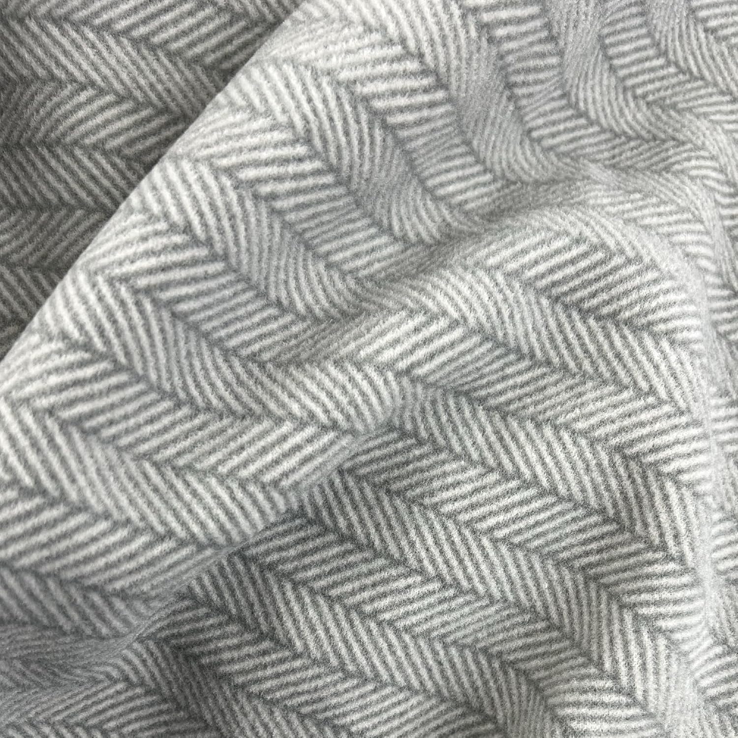 image:imagePreston II THE Polar Fleece Throw SuperSoft Recycled Polar Fleece Dog Blanket Couch Coat Sofa and Car Protecter for Small Medium Large Dogs 40x 50 Olive Chesterfield Plaid One SizeDove Gray Herringbone