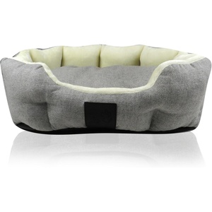 image:imagePet Passion MelloThe Ultra Luxe Bolster Dog Bed with Removable Washable Pillow for All Pet Breeds Ivory Tweed SmallIVORY TWEED