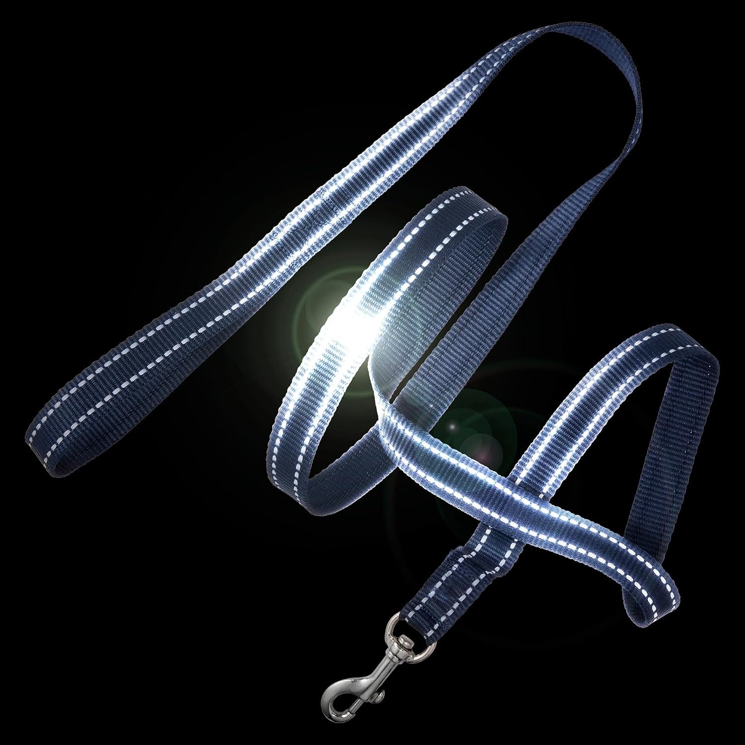 image:imagePet Passion 2Pack MAX The Hardy Reflective Dog Collar amp 6ft Leash for All Pet Breeds Black XSmallNavy