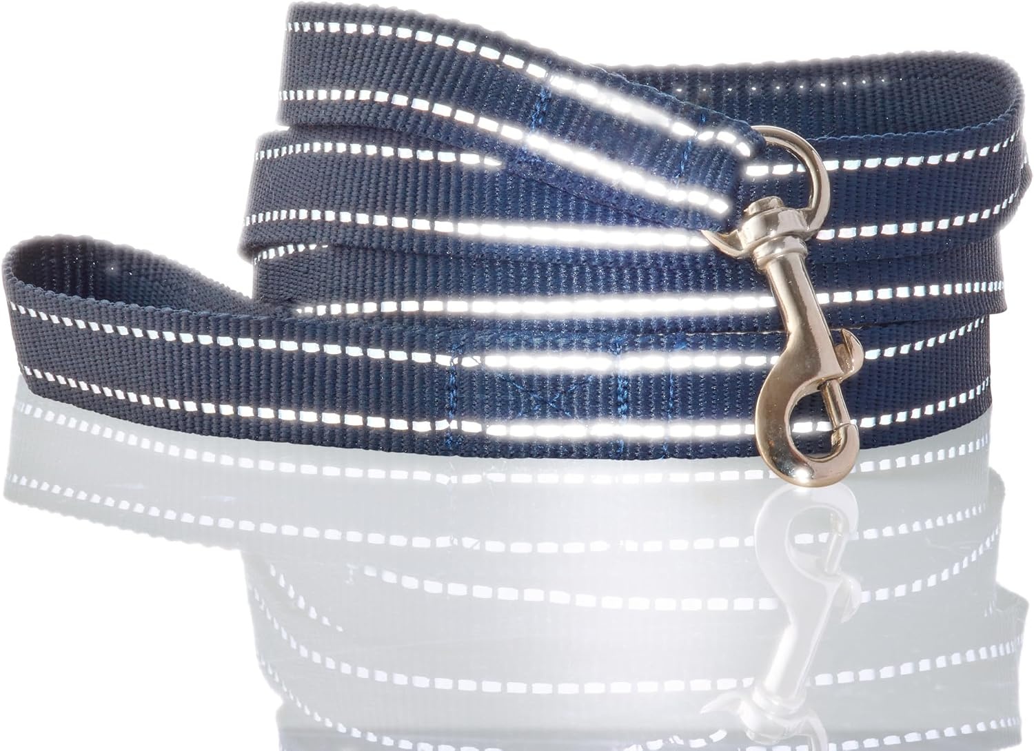 image:imagePet Passion 2Pack MAX The Hardy Reflective Dog Collar amp 6ft Leash for All Pet Breeds Black XSmallNavy