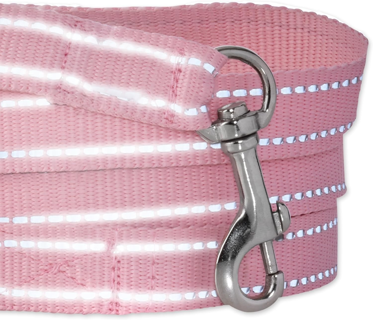 image:imagePet Passion 2Pack MAX The Hardy Reflective Dog Collar amp 6ft Leash for All Pet Breeds Black XSmallPink