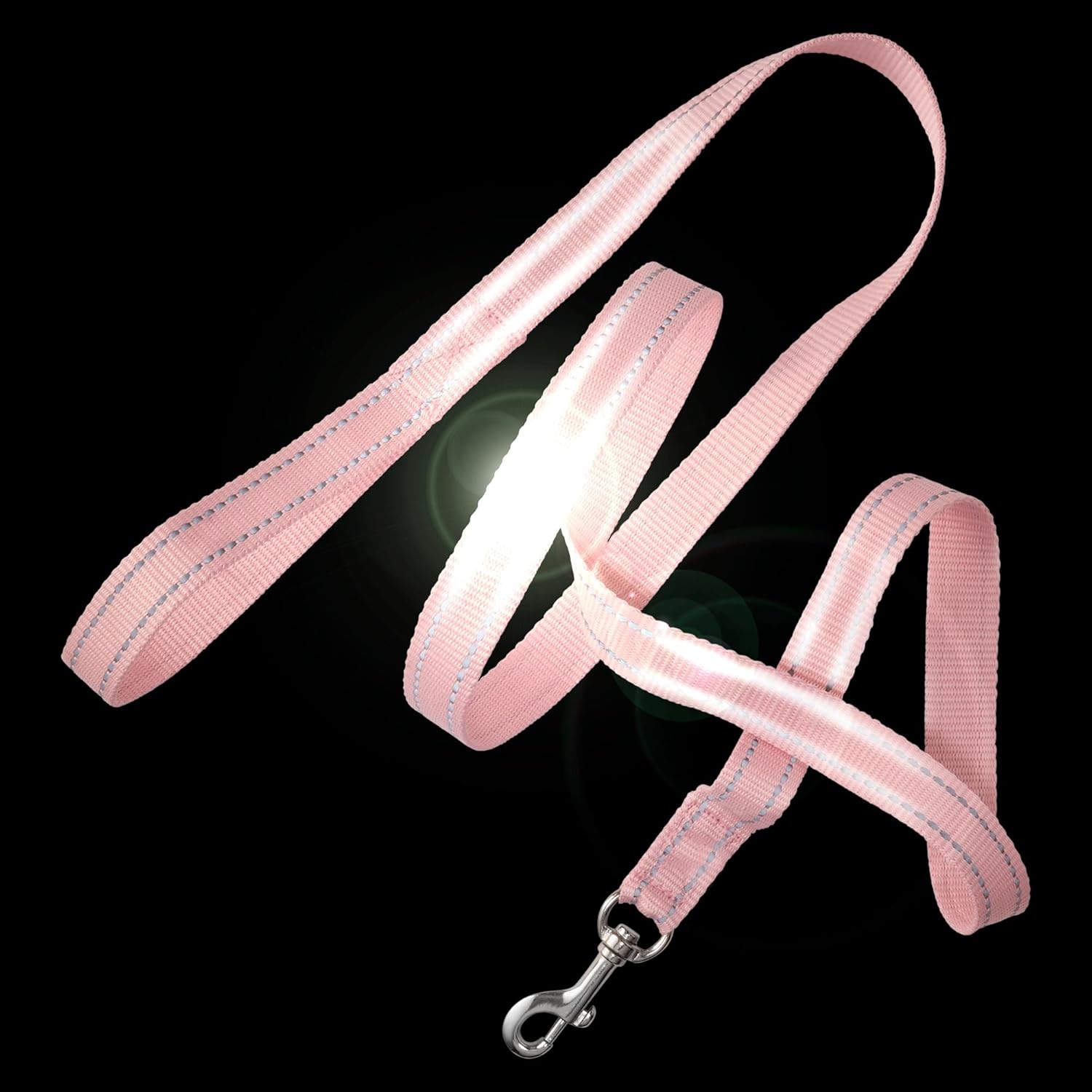 image:imagePet Passion 2Pack MAX The Hardy Reflective Dog Collar amp 6ft Leash for All Pet Breeds Black XSmallPink