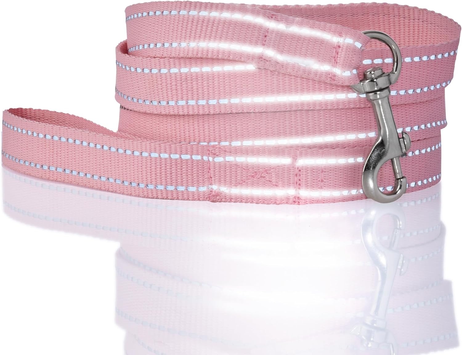 image:imagePet Passion 2Pack MAX The Hardy Reflective Dog Collar amp 6ft Leash for All Pet Breeds Black XSmallPink