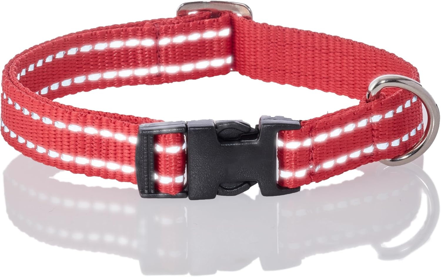 image:imagePet Passion 2Pack MAX The Hardy Reflective Dog Collar amp 6ft Leash for All Pet Breeds Black XSmallRed