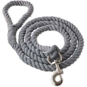 image:imagePet Passion Organic Cotton Dog Leash with Durable Twisted Rope 6 ft for All Pet Breeds Gray Heather One SizeGray Heather